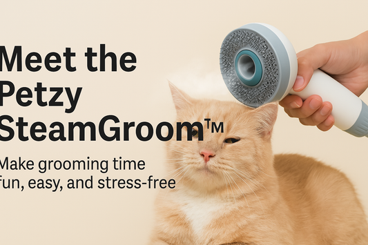 Petzy SteamGroom™ – 3-in-1 Electric Pet Steam Brush