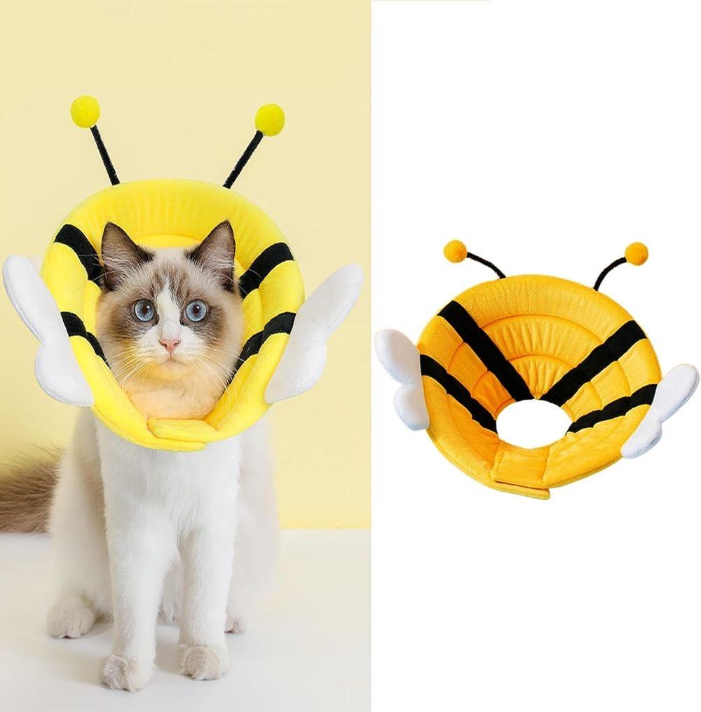 Petzy BeeCone™ – Soft Cotton Recovery Collar for Cats