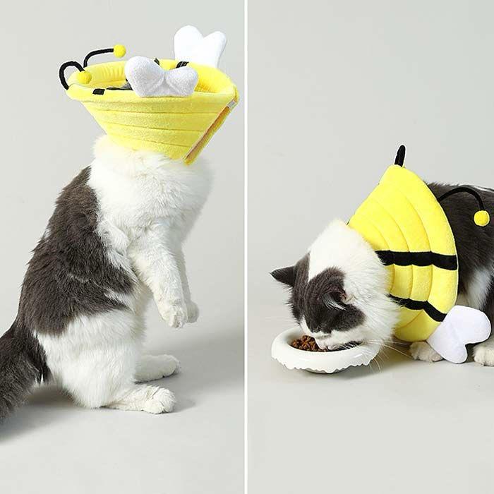 Petzy BeeCone™ – Soft Cotton Recovery Collar for Cats
